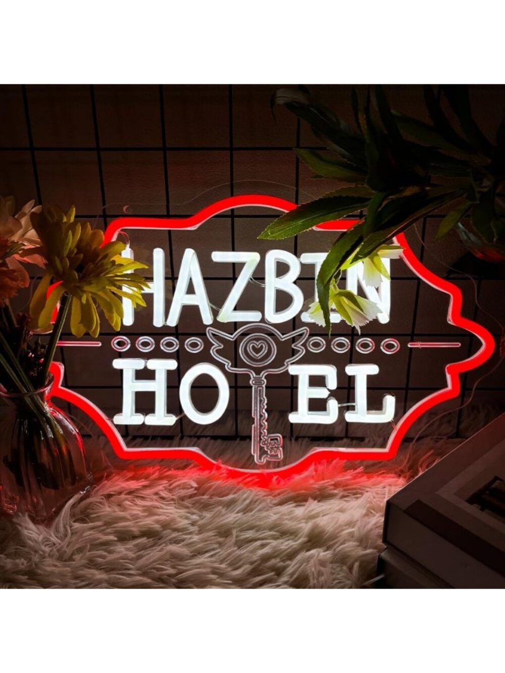 15x9 Inch LED Neon Wall Sign - Dimmable Red Light for Bedroom, Gaming & Bar
